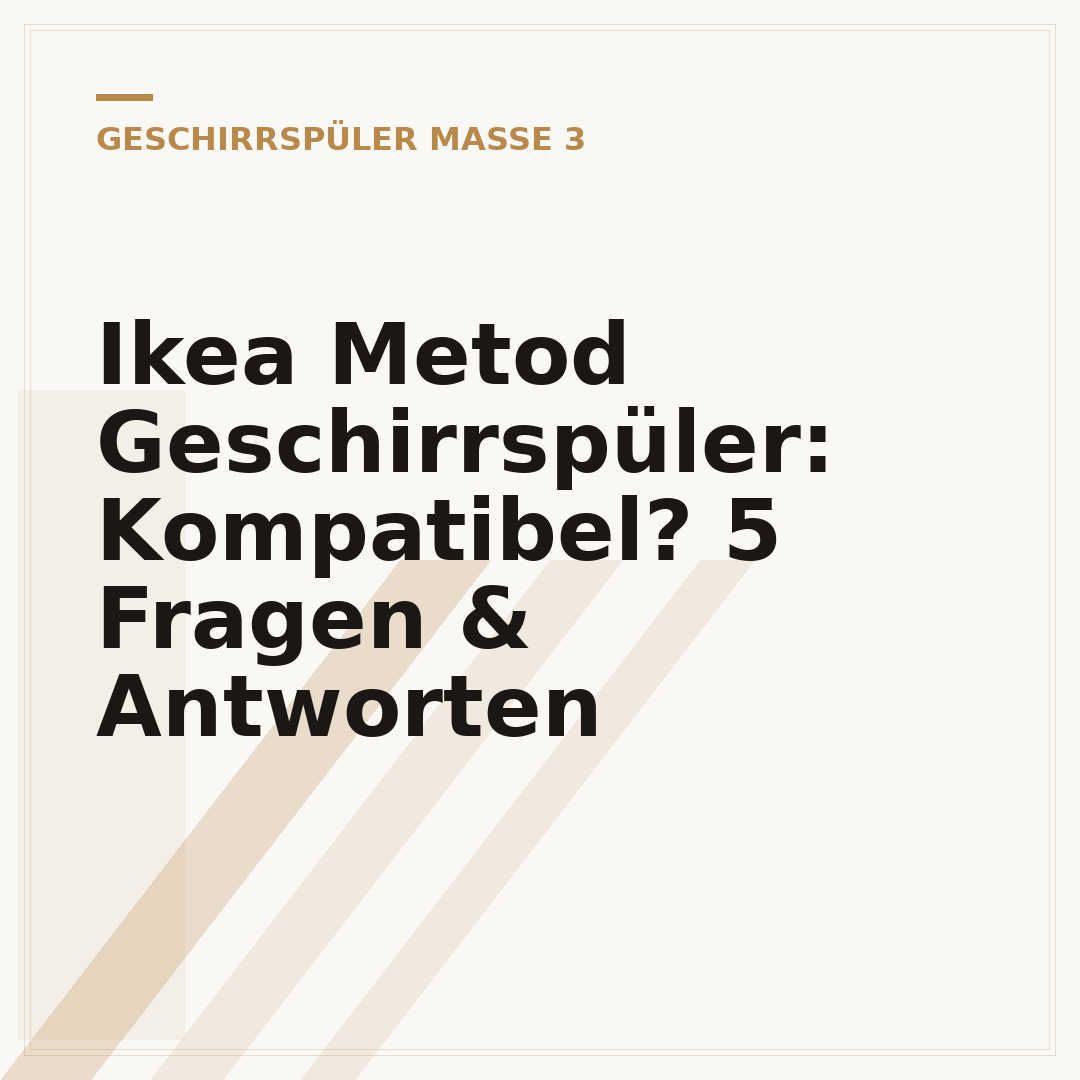 Ikea Metod Geschirrspüler: Kompatibel? 5 Fragen & Antworten