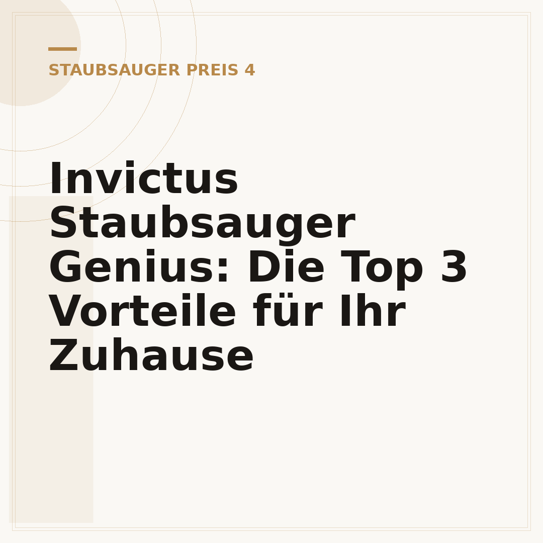 Invictus Staubsauger Genius: Die Top 3 Vorteile für Ihr Zuhause