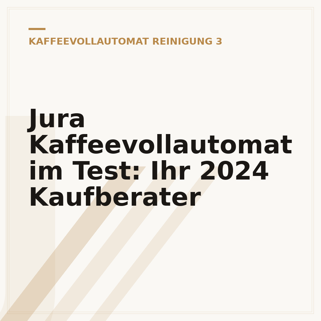 Jura Kaffeevollautomat im Test: Ihr 2024 Kaufberater