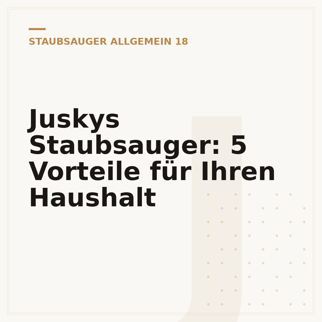 Juskys Staubsauger: 5 Vorteile für Ihren Haushalt