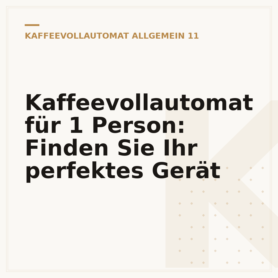 Kaffeevollautomat für 1 Person: Finden Sie Ihr perfektes Gerät