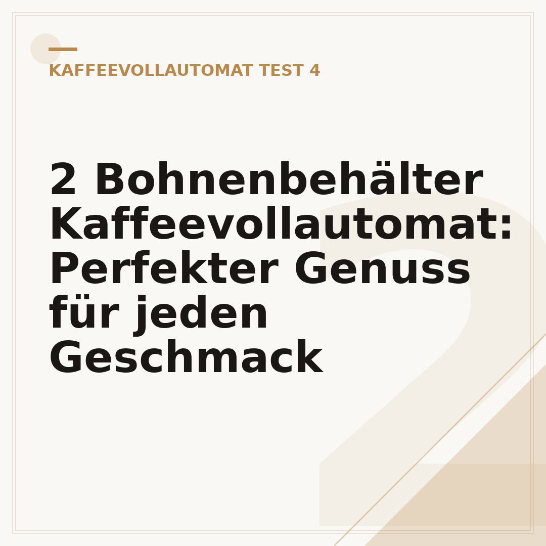 2 Bohnenbehälter Kaffeevollautomat: Perfekter Genuss für jeden Geschmack