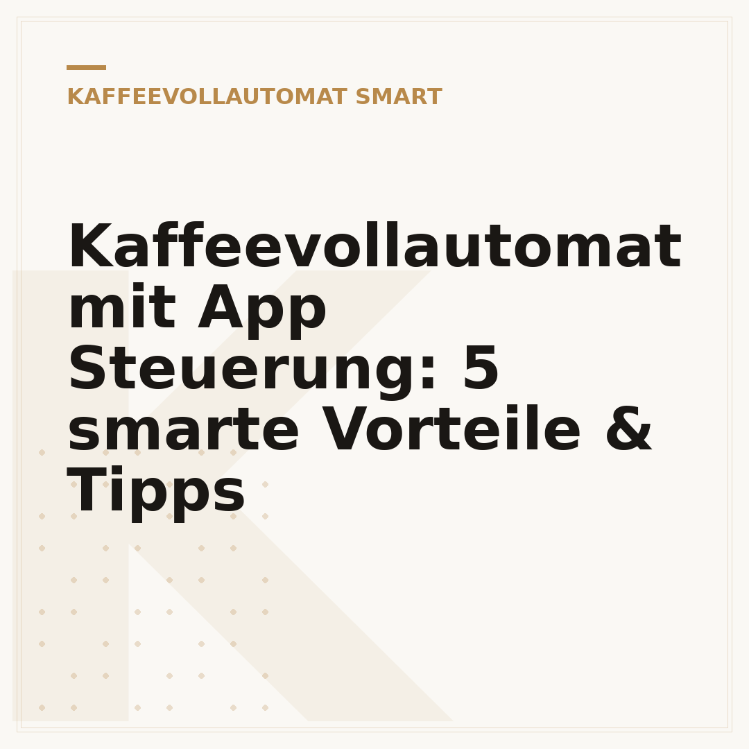 Kaffeevollautomat mit App Steuerung: 5 smarte Vorteile & Tipps