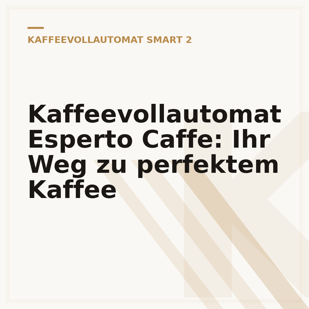 Kaffeevollautomat Esperto Caffe: Ihr Weg zu perfektem Kaffee