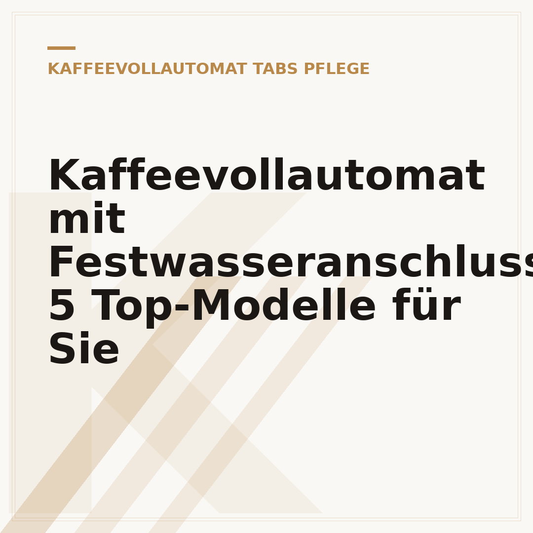Kaffeevollautomat mit Festwasseranschluss: 5 Top-Modelle für Sie