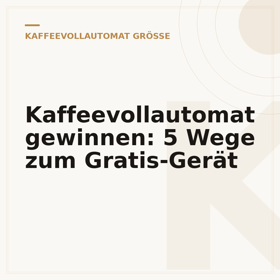 Kaffeevollautomat gewinnen: 5 Wege zum Gratis-Gerät