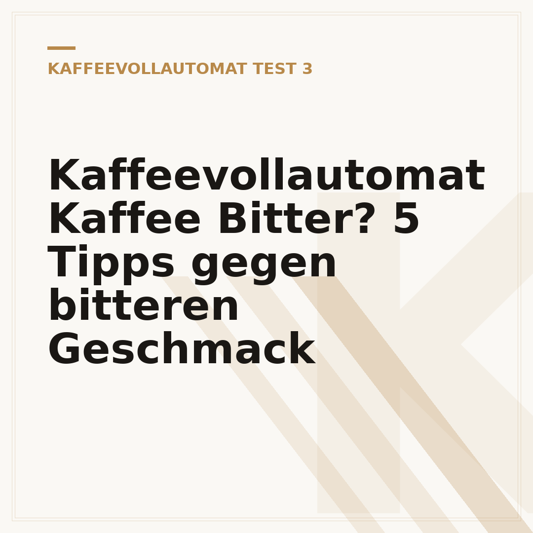 Kaffeevollautomat Kaffee Bitter? 5 Tipps gegen bitteren Geschmack
