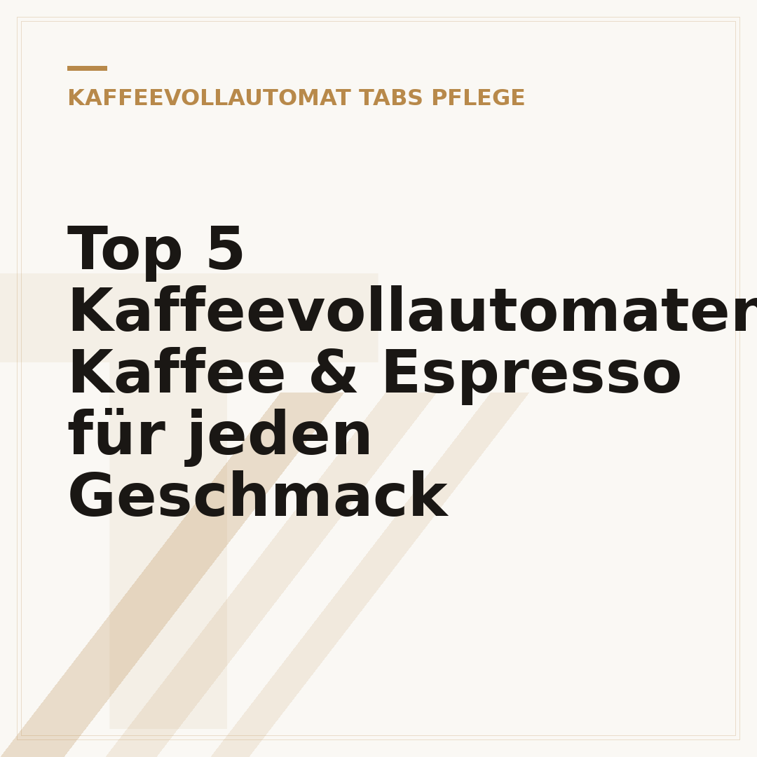 Top 5 Kaffeevollautomaten: Kaffee & Espresso für jeden Geschmack