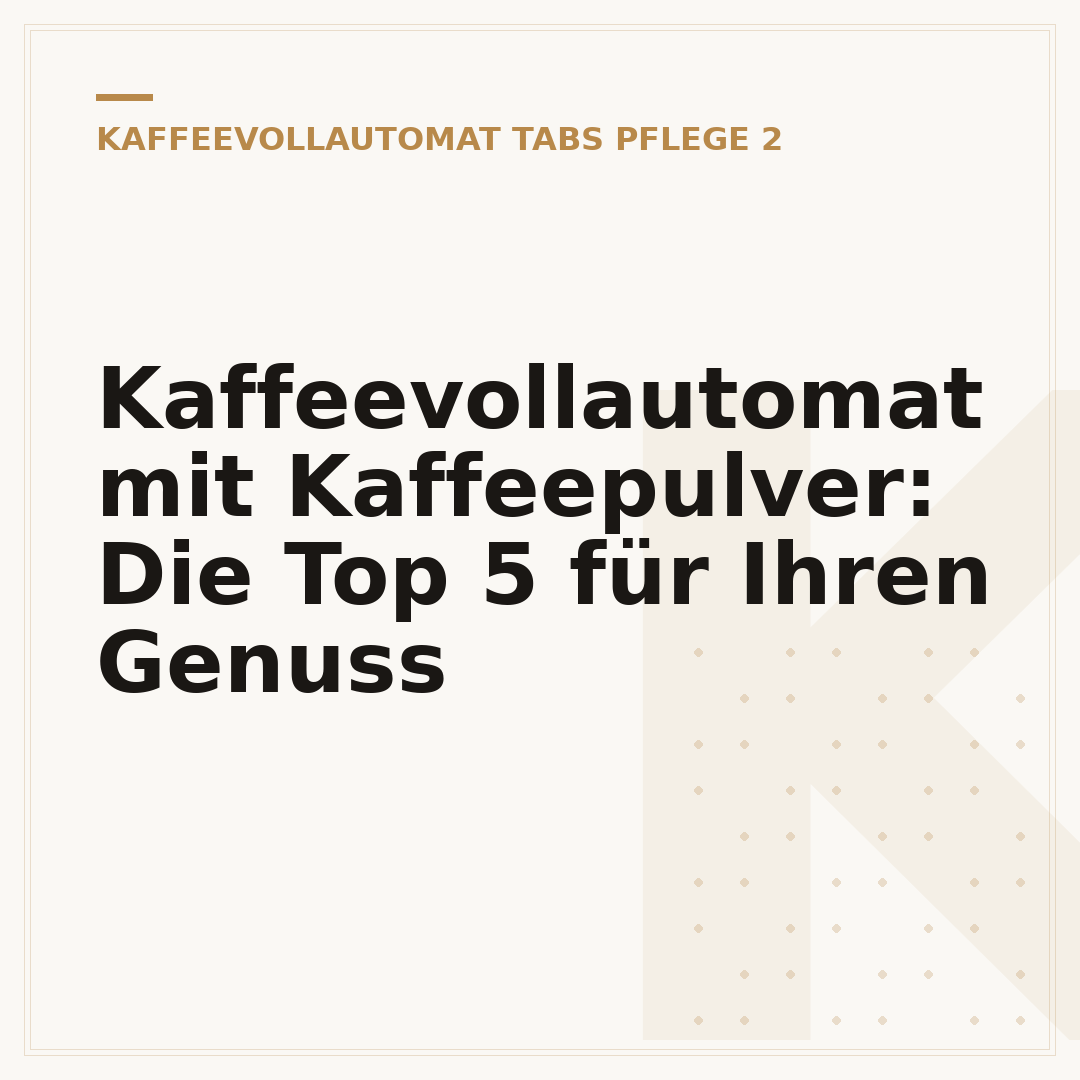 Kaffeevollautomat mit Kaffeepulver: Die Top 5 für Ihren Genuss