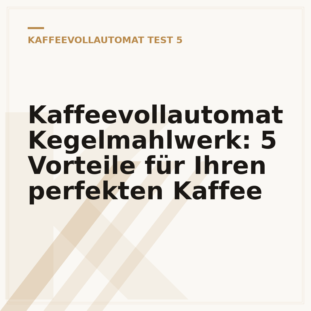 Kaffeevollautomat Kegelmahlwerk: 5 Vorteile für Ihren perfekten Kaffee
