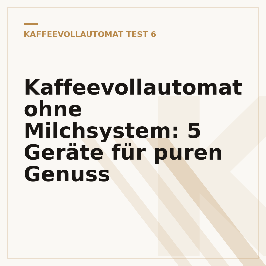 Kaffeevollautomat ohne Milchsystem: 5 Geräte für puren Genuss