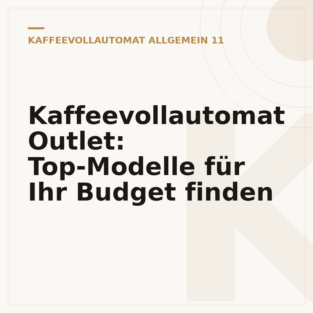 Kaffeevollautomat Outlet: Top-Modelle für Ihr Budget finden
