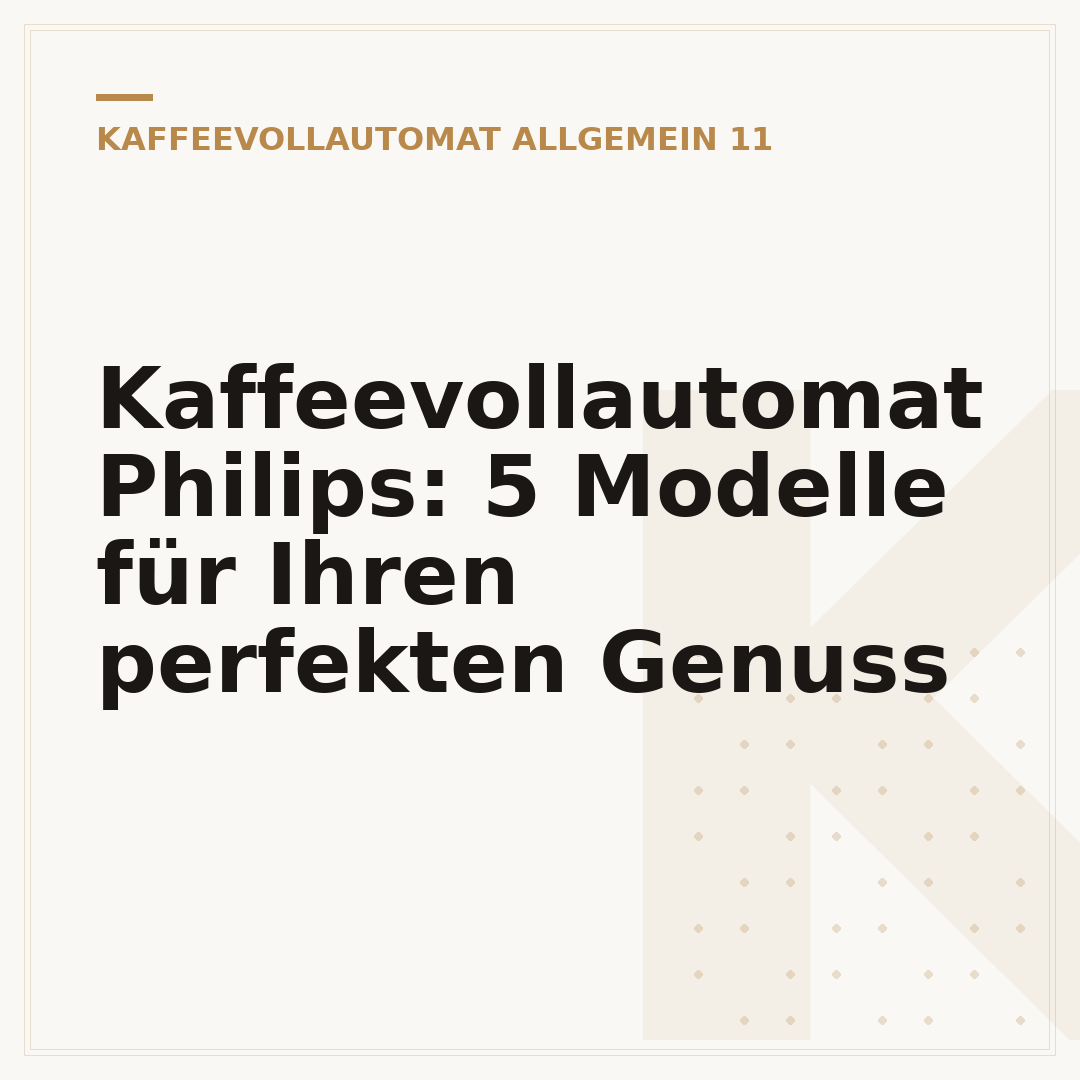 Kaffeevollautomat Philips: 5 Modelle für Ihren perfekten Genuss