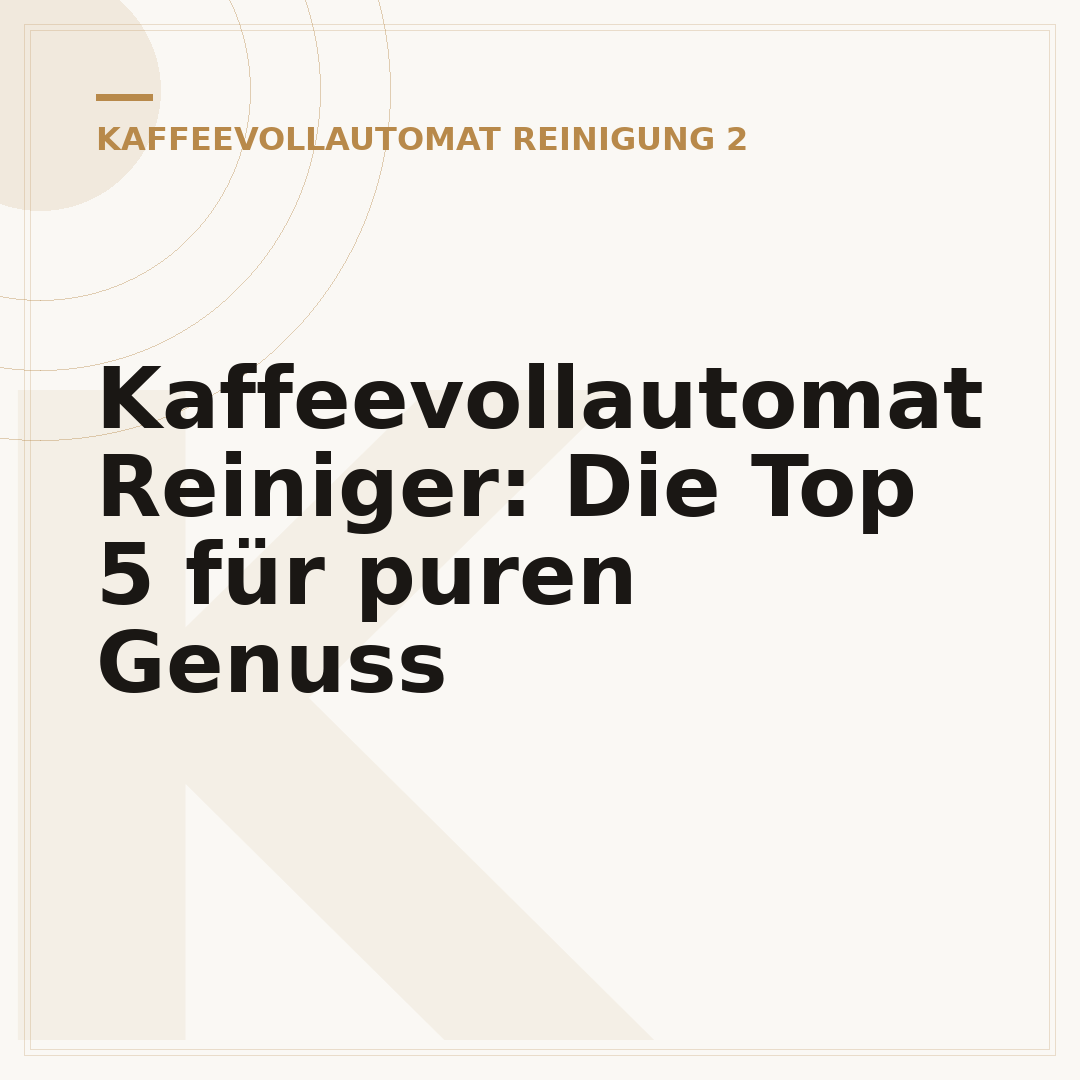 Kaffeevollautomat Reiniger: Die Top 5 für puren Genuss