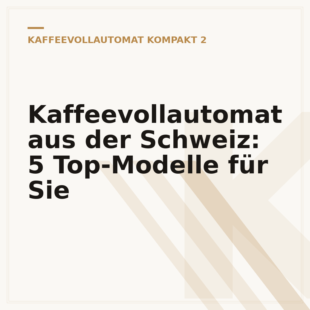 Kaffeevollautomat aus der Schweiz: 5 Top-Modelle für Sie