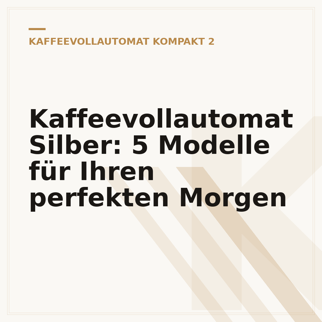 Kaffeevollautomat Silber: 5 Modelle für Ihren perfekten Morgen