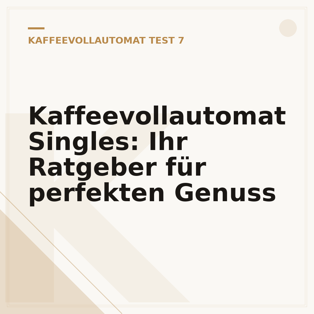 Kaffeevollautomat Singles: Ihr Ratgeber für perfekten Genuss