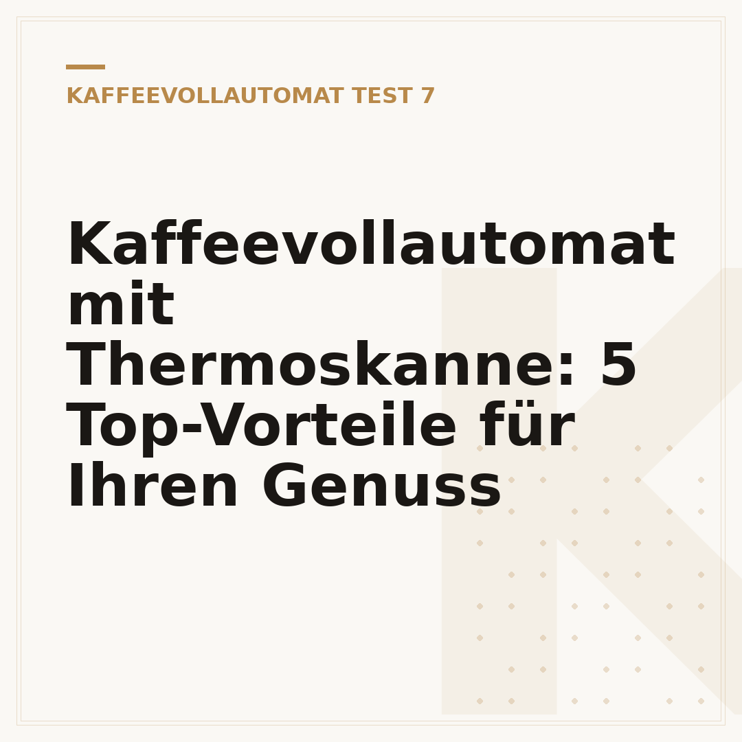 Kaffeevollautomat mit Thermoskanne: 5 Top-Vorteile für Ihren Genuss