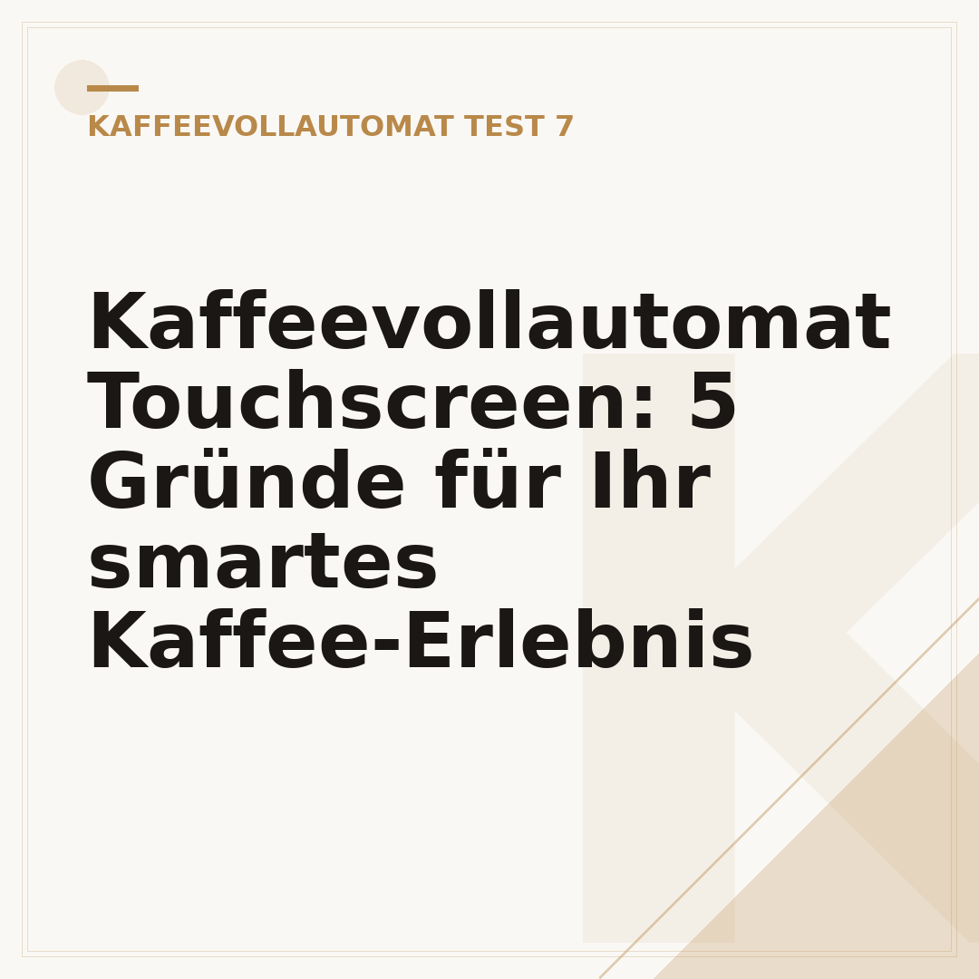 Kaffeevollautomat Touchscreen: 5 Gründe für Ihr smartes Kaffee-Erlebnis
