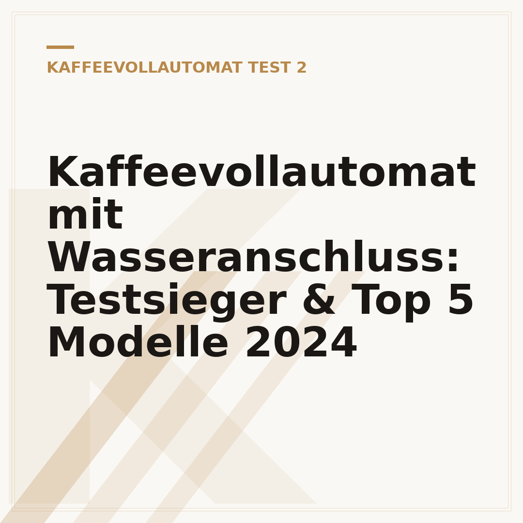Kaffeevollautomat mit Wasseranschluss: Testsieger & Top 5 Modelle 2024