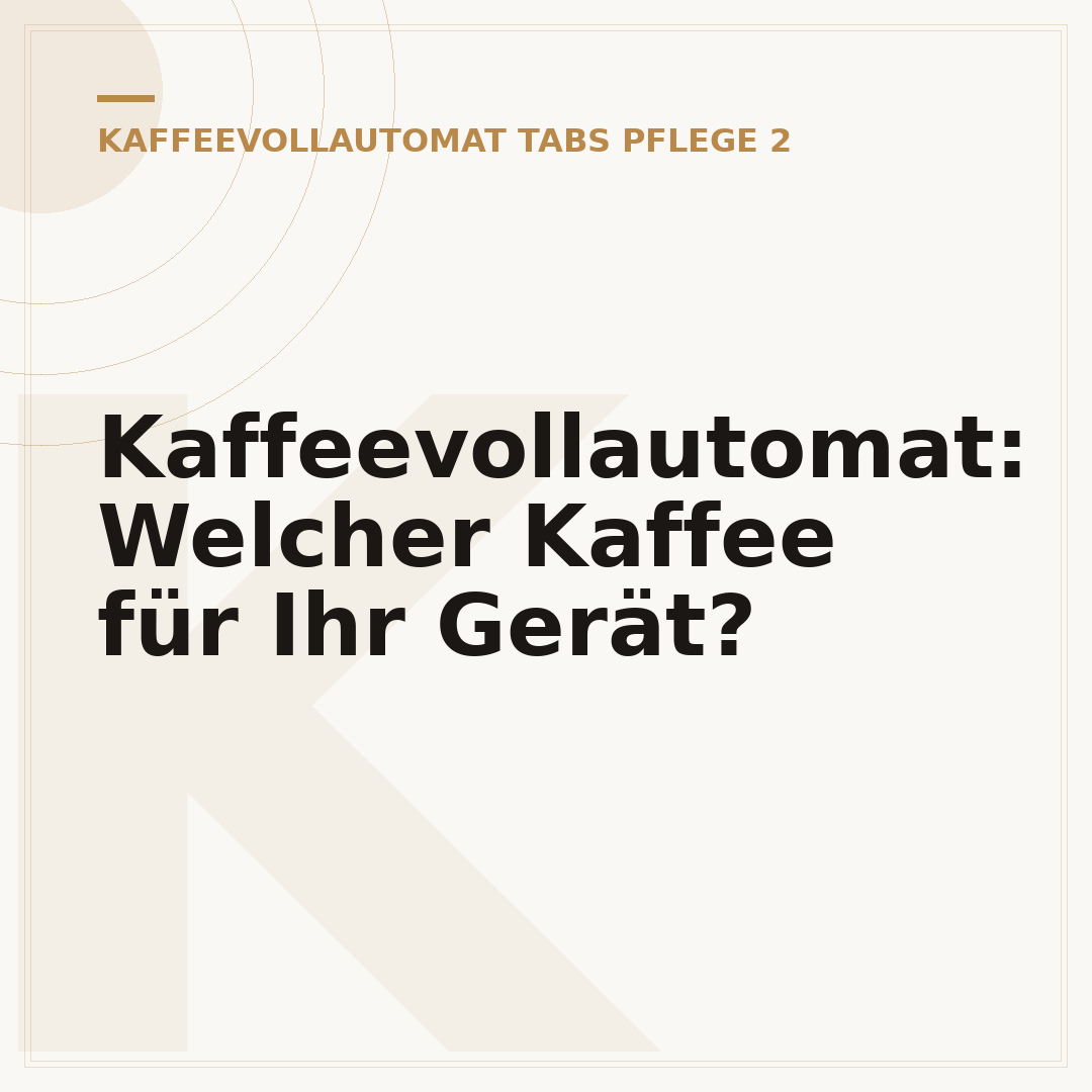 Kaffeevollautomat: Welcher Kaffee für Ihr Gerät?