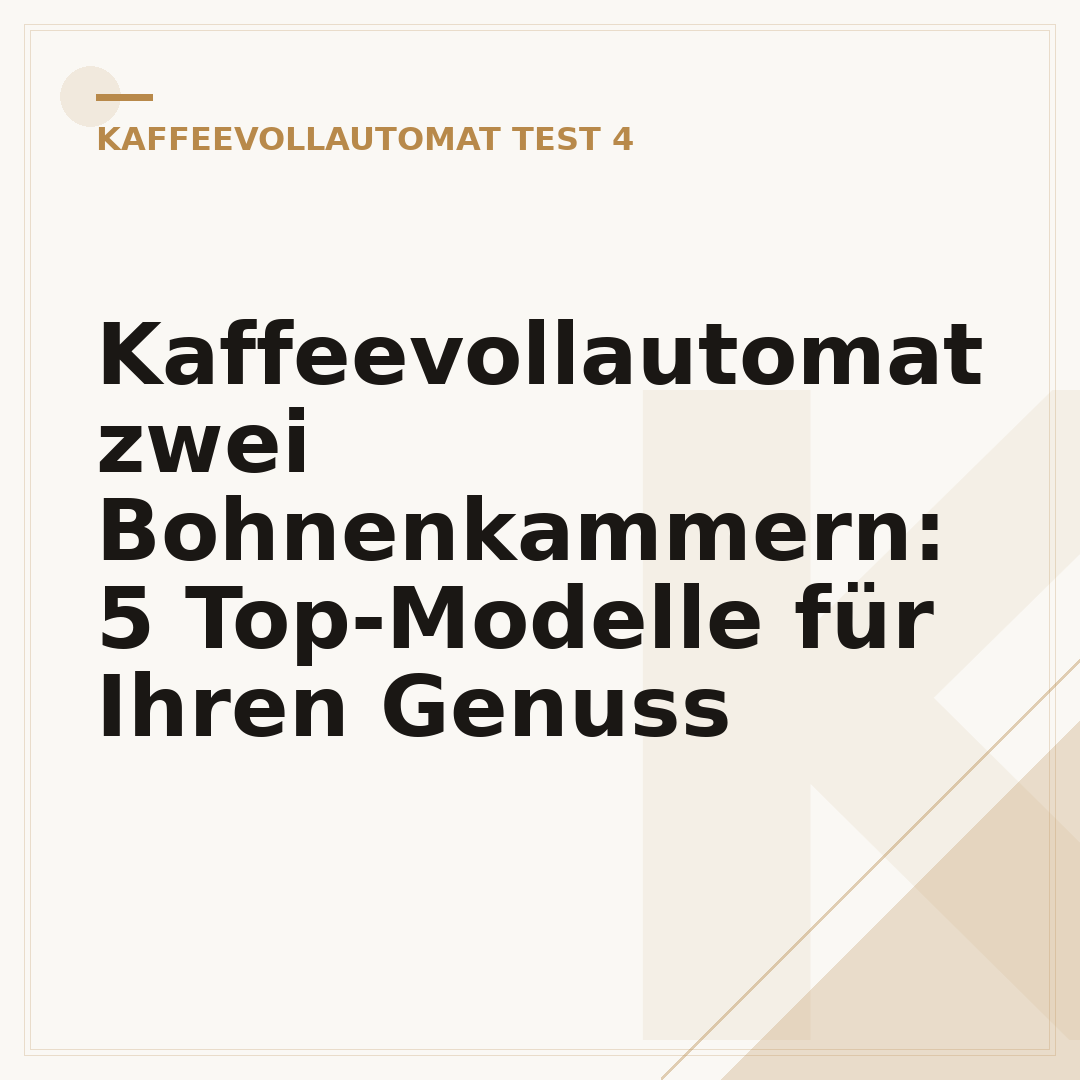 Kaffeevollautomat zwei Bohnenkammern: 5 Top-Modelle für Ihren Genuss