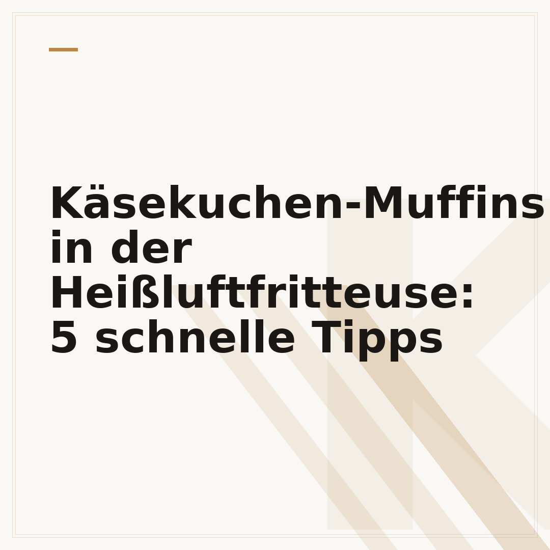 Käsekuchen-Muffins in der Heißluftfritteuse: 5 schnelle Tipps