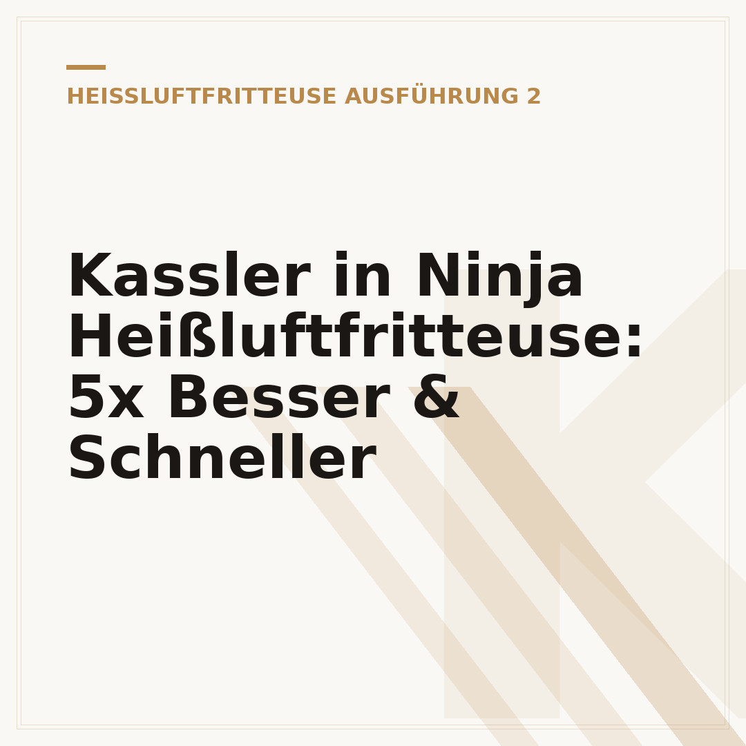 Kassler in Ninja Heißluftfritteuse: 5x Besser & Schneller