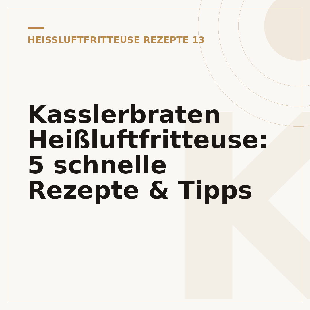 Kasslerbraten Heißluftfritteuse: 5 schnelle Rezepte & Tipps