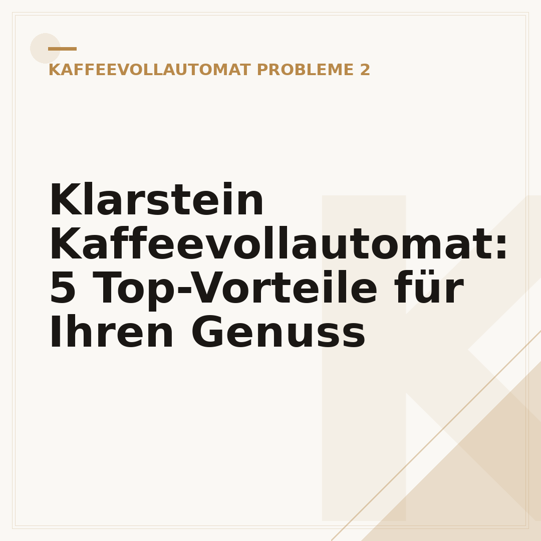 Klarstein Kaffeevollautomat: 5 Top-Vorteile für Ihren Genuss