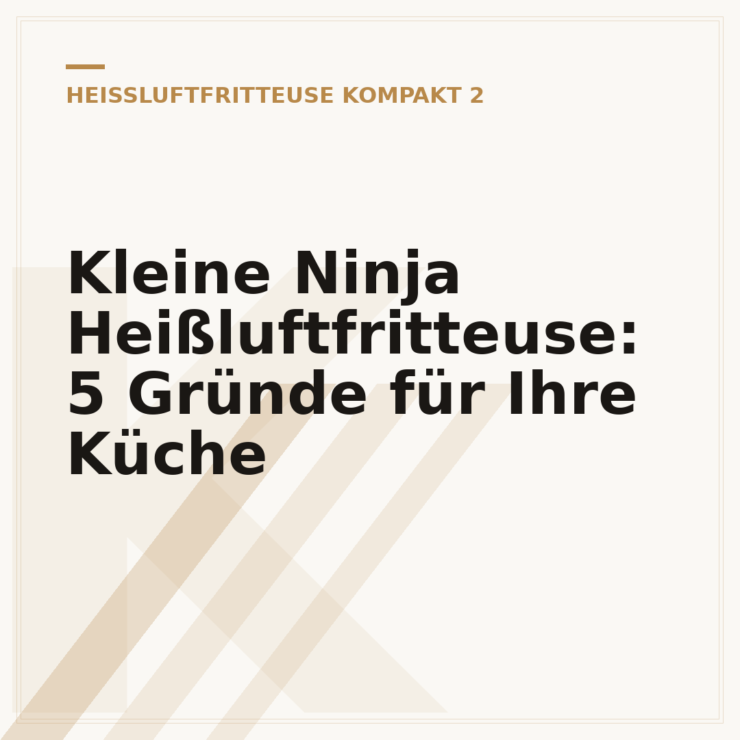 Kleine Ninja Heißluftfritteuse: 5 Gründe für Ihre Küche