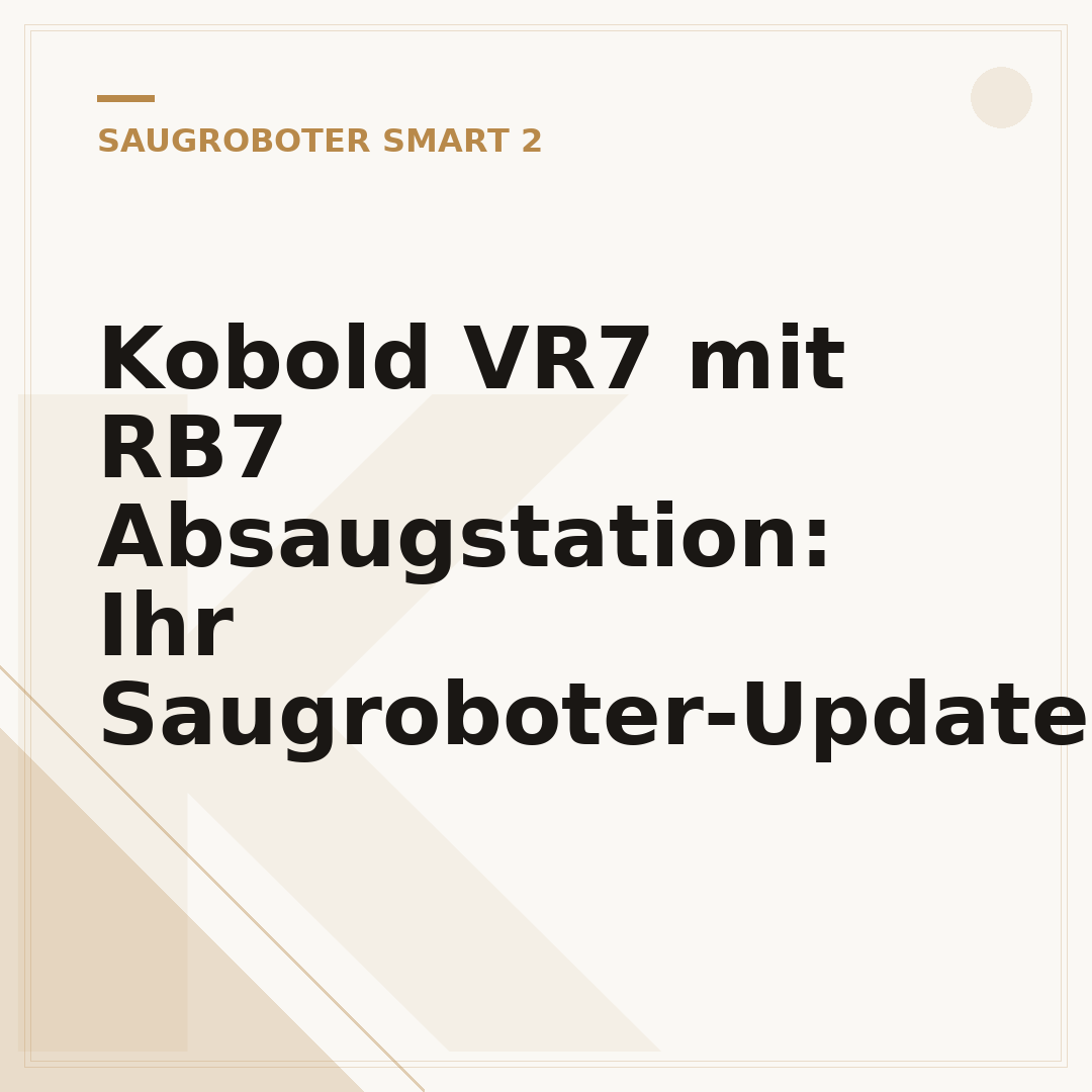 Kobold VR7 mit RB7 Absaugstation: Ihr Saugroboter-Update