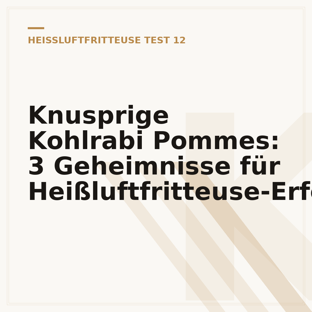 Knusprige Kohlrabi Pommes: 3 Geheimnisse für Heißluftfritteuse-Erfolg