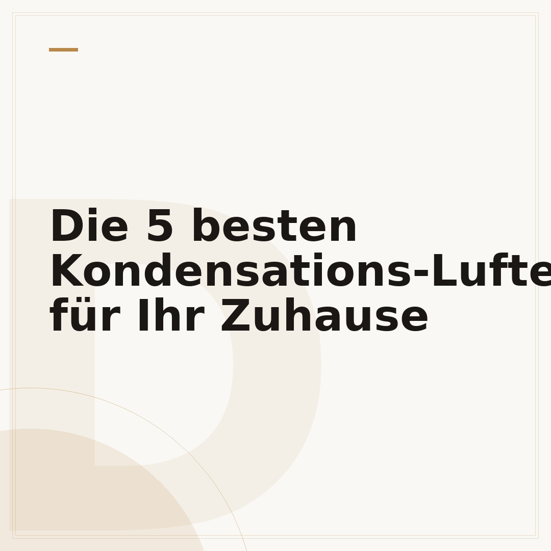 Die 5 besten Kondensations-Luftentfeuchter für Ihr Zuhause