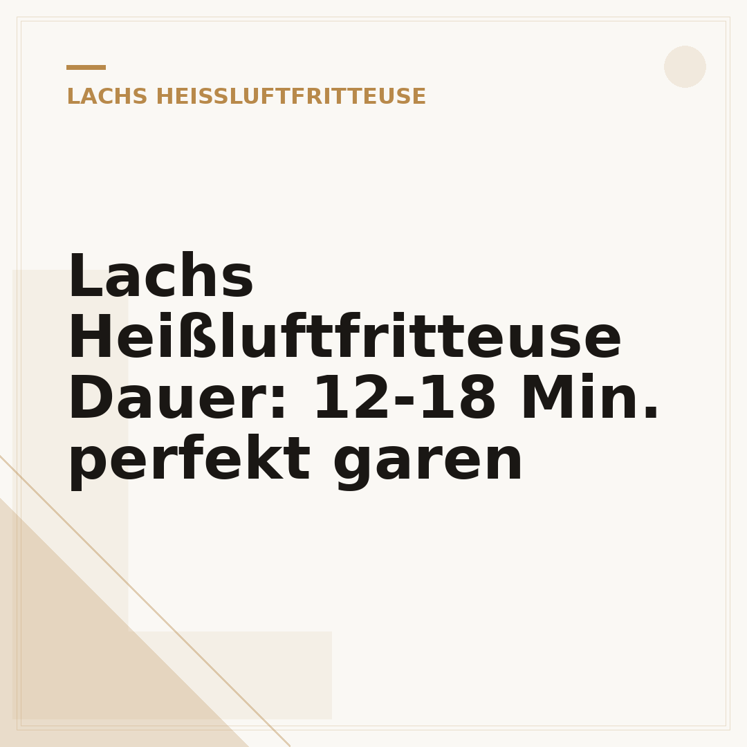 Lachs Heißluftfritteuse Dauer: 12-18 Min. perfekt garen