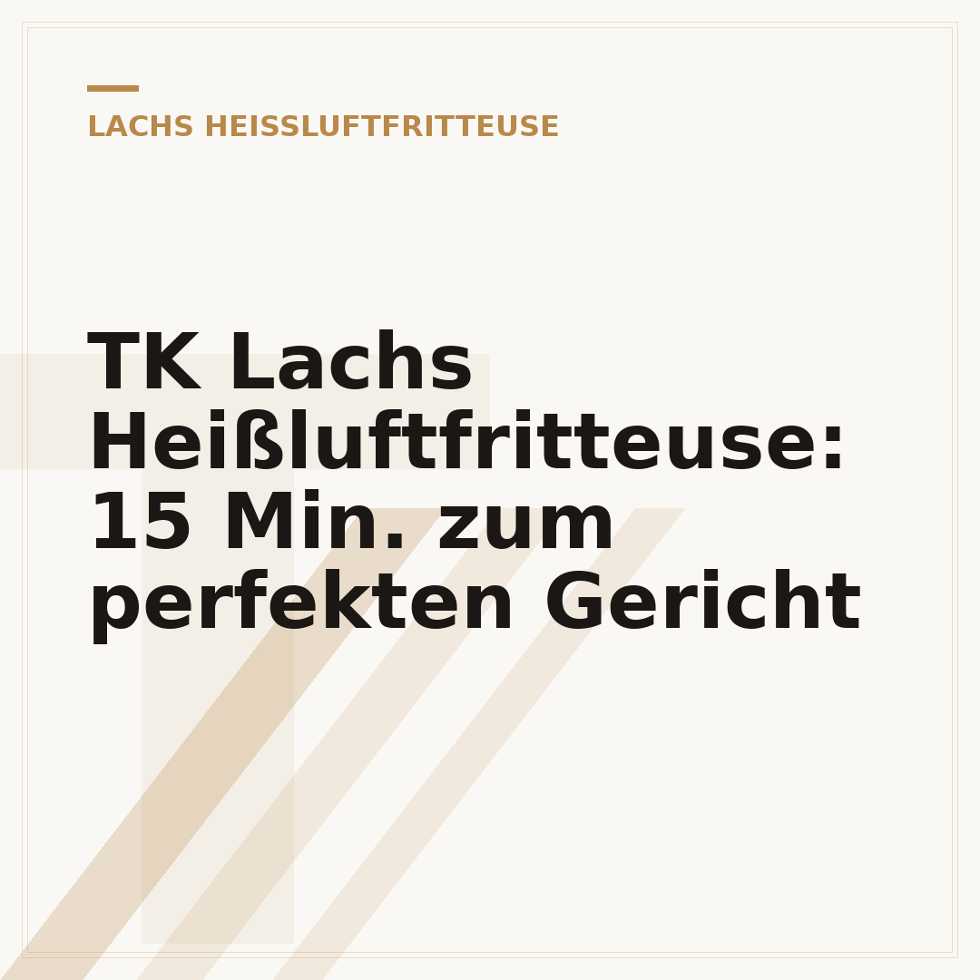TK Lachs Heißluftfritteuse: 15 Min. zum perfekten Gericht