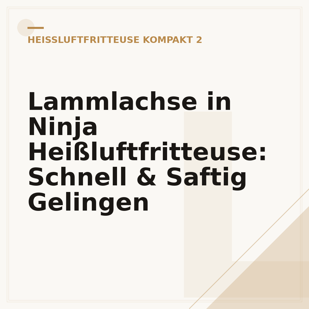 Lammlachse in Ninja Heißluftfritteuse: Schnell & Saftig Gelingen