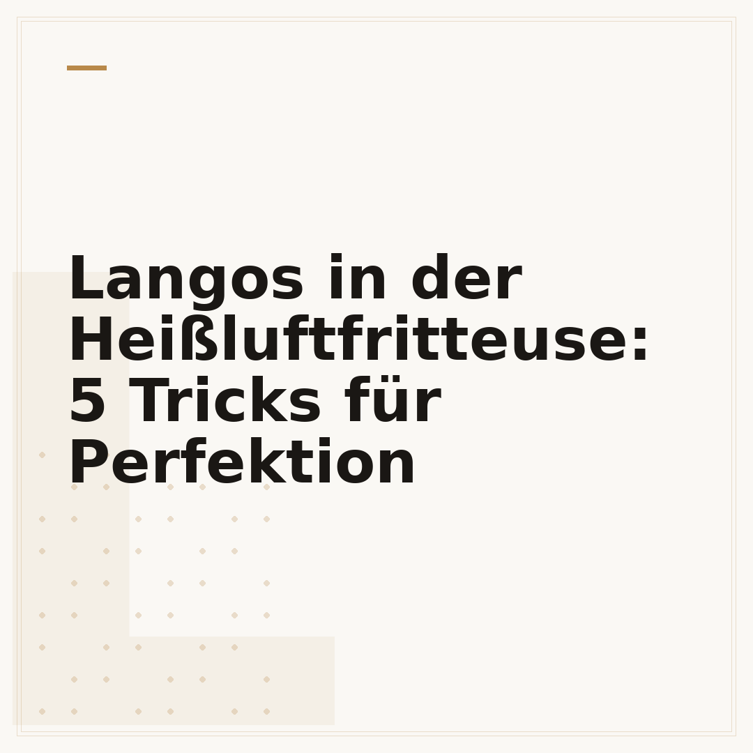 Langos in der Heißluftfritteuse: 5 Tricks für Perfektion