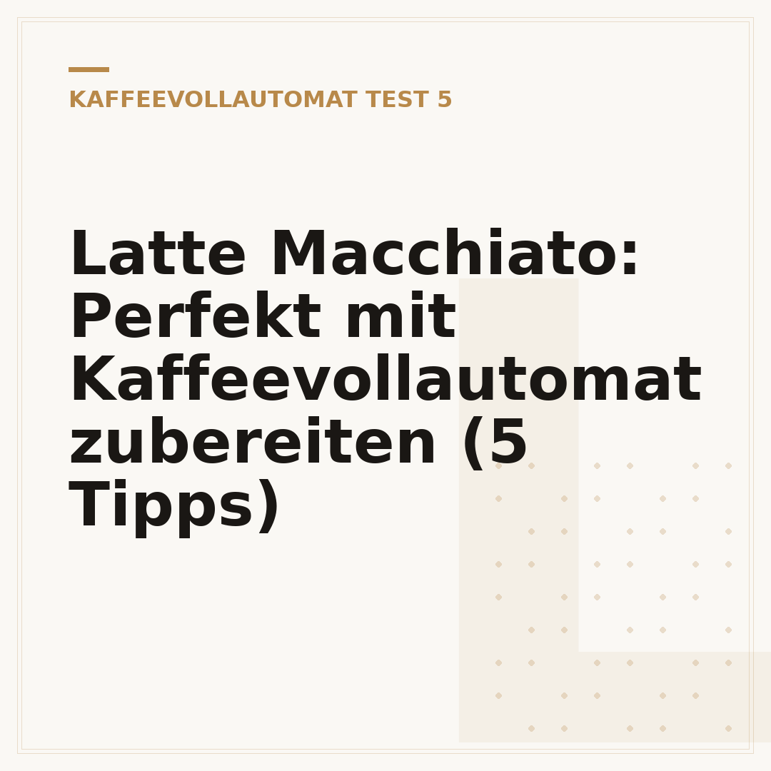 Latte Macchiato: Perfekt mit Kaffeevollautomat zubereiten (5 Tipps)