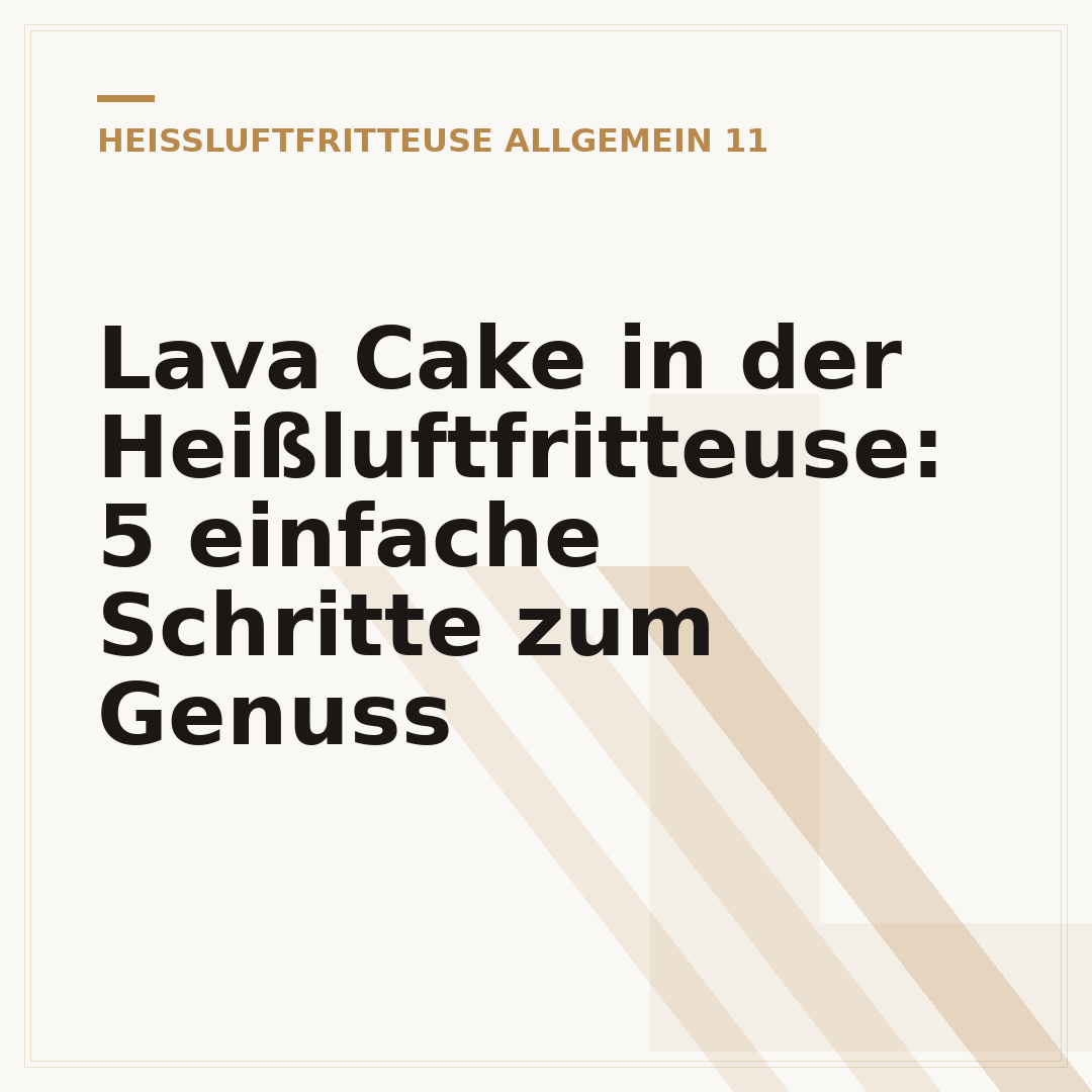 Lava Cake in der Heißluftfritteuse: 5 einfache Schritte zum Genuss