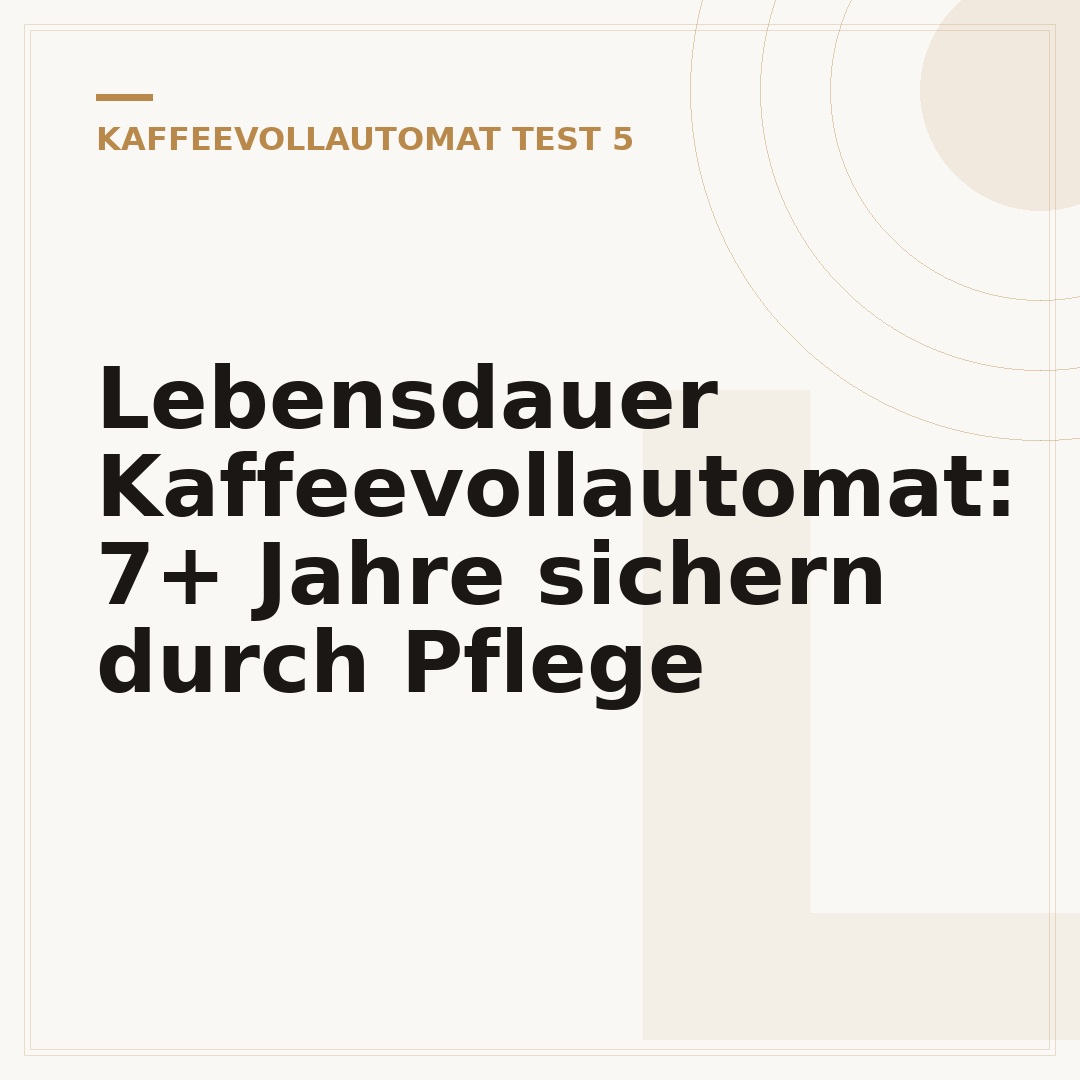 Lebensdauer Kaffeevollautomat: 7+ Jahre sichern durch Pflege