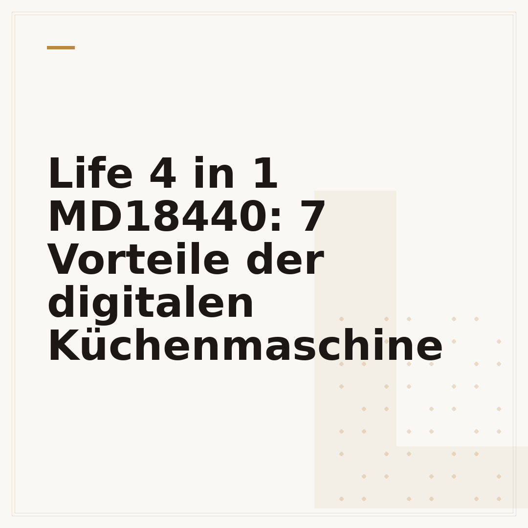 Life 4 in 1 MD18440: 7 Vorteile der digitalen Küchenmaschine