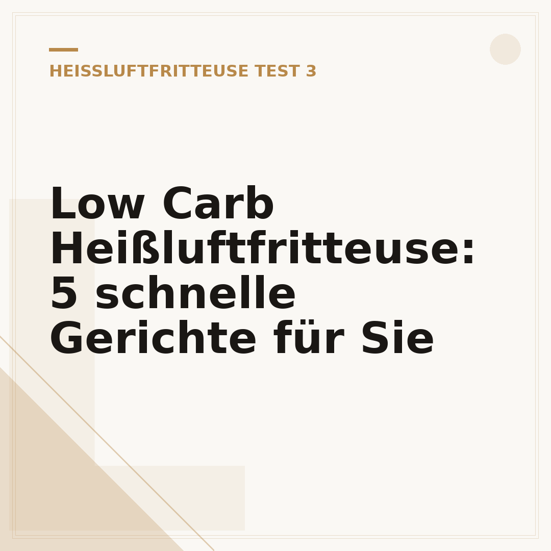 Low Carb Heißluftfritteuse: 5 schnelle Gerichte für Sie