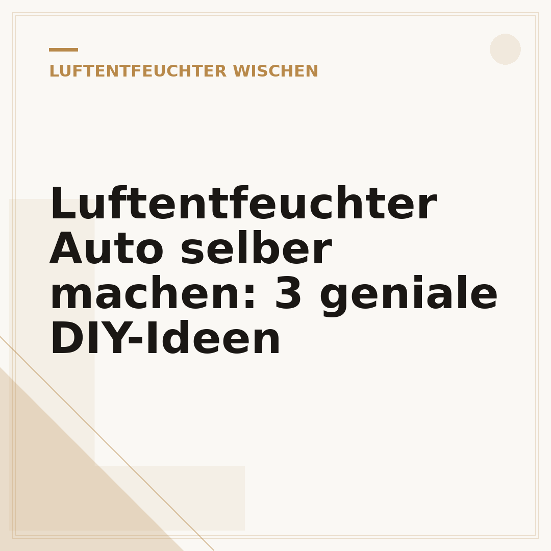 Luftentfeuchter Auto selber machen: 3 geniale DIY-Ideen