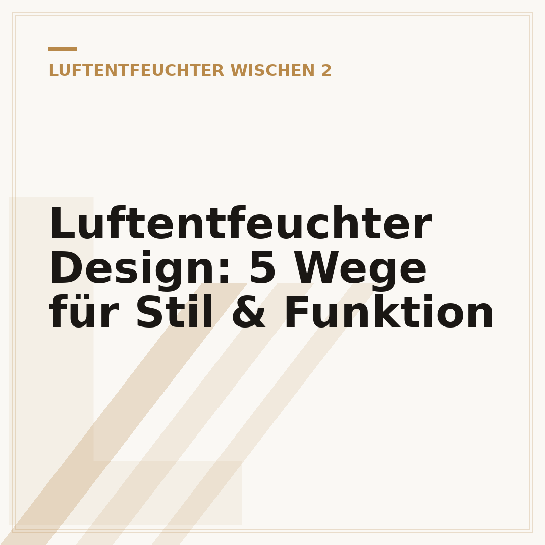 Luftentfeuchter Design: 5 Wege für Stil & Funktion