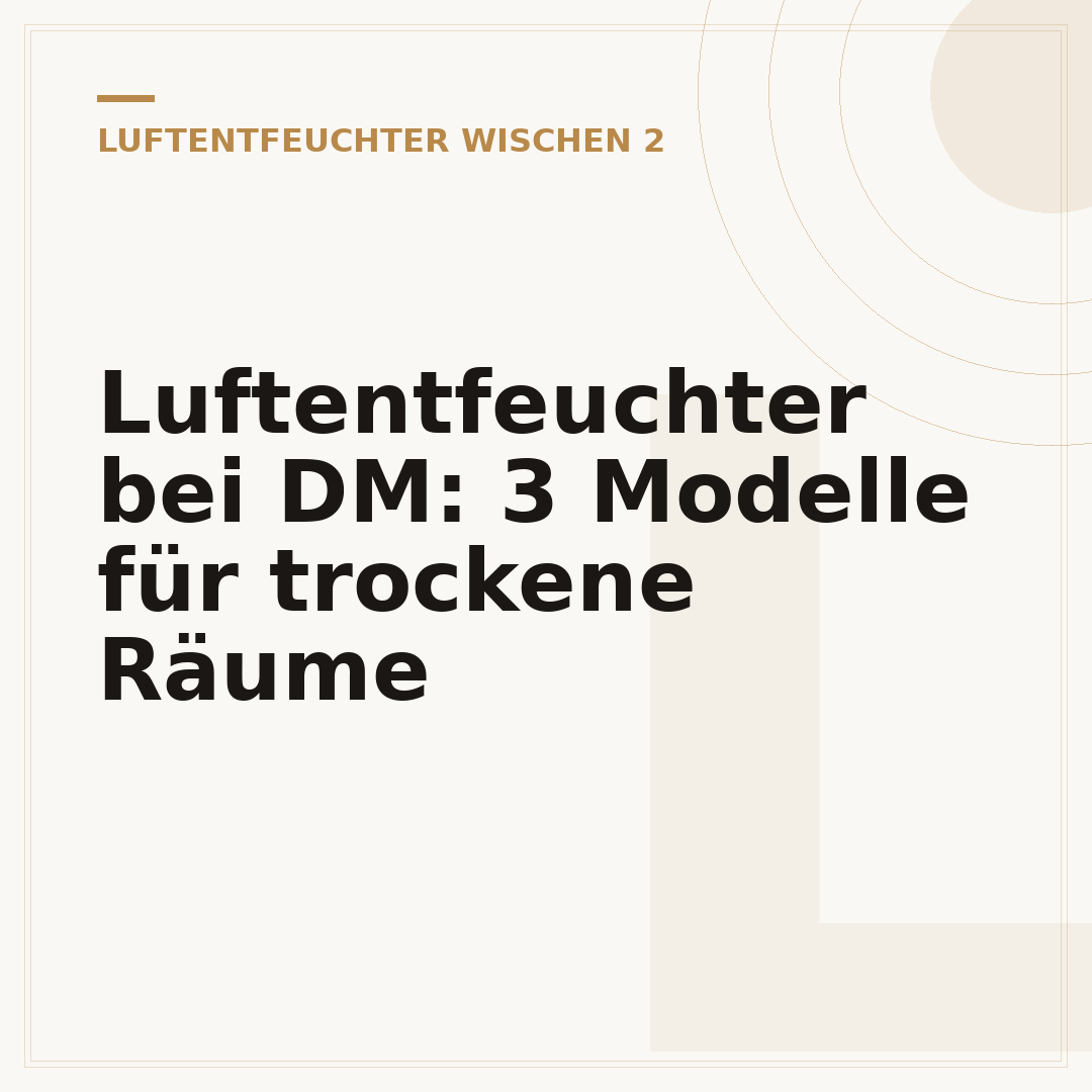 Luftentfeuchter bei DM: 3 Modelle für trockene Räume