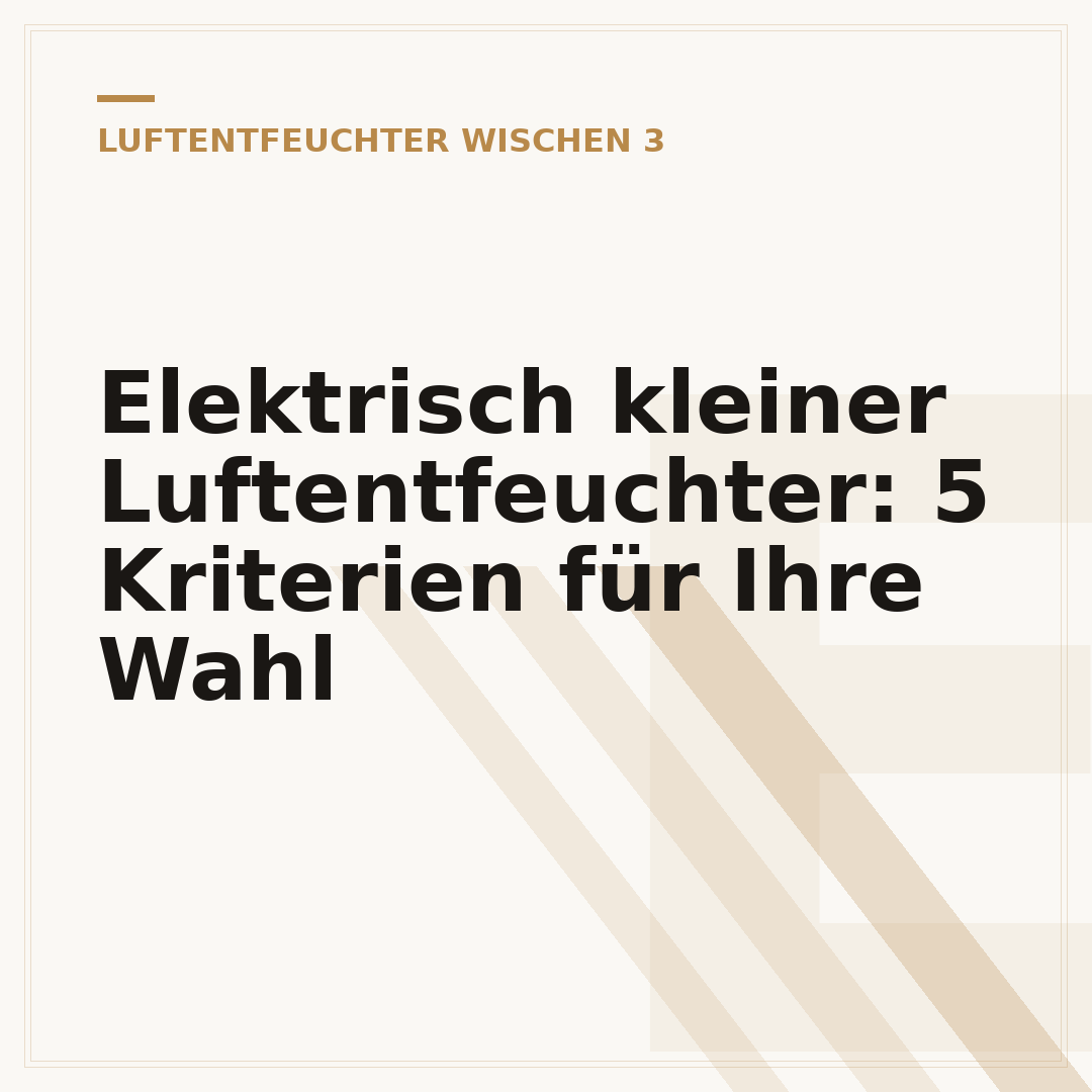 Elektrisch kleiner Luftentfeuchter: 5 Kriterien für Ihre Wahl