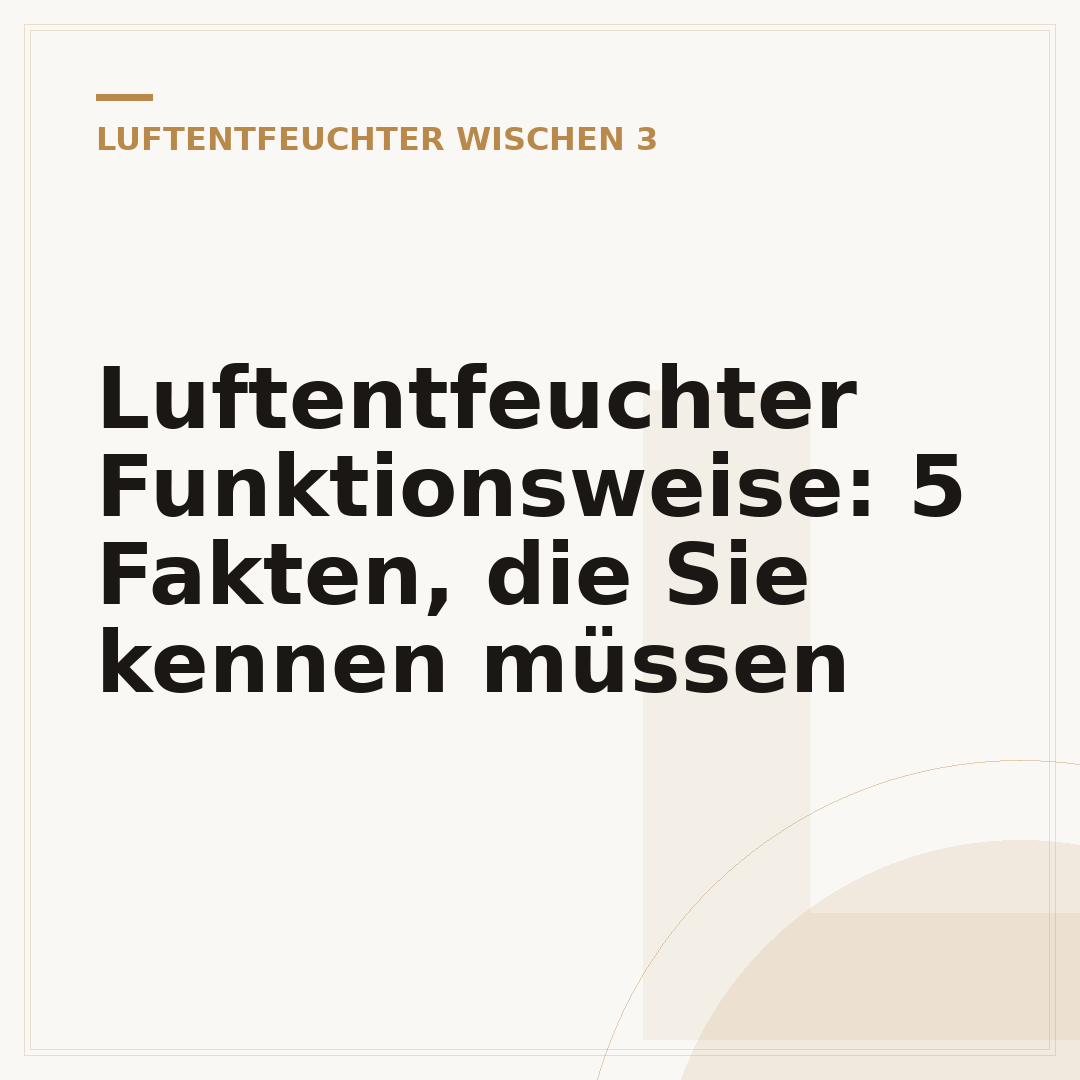 Luftentfeuchter Funktionsweise: 5 Fakten, die Sie kennen müssen