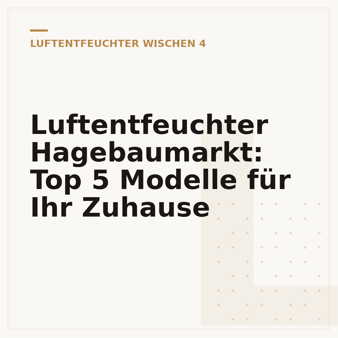 Luftentfeuchter Hagebaumarkt: Top 5 Modelle für Ihr Zuhause