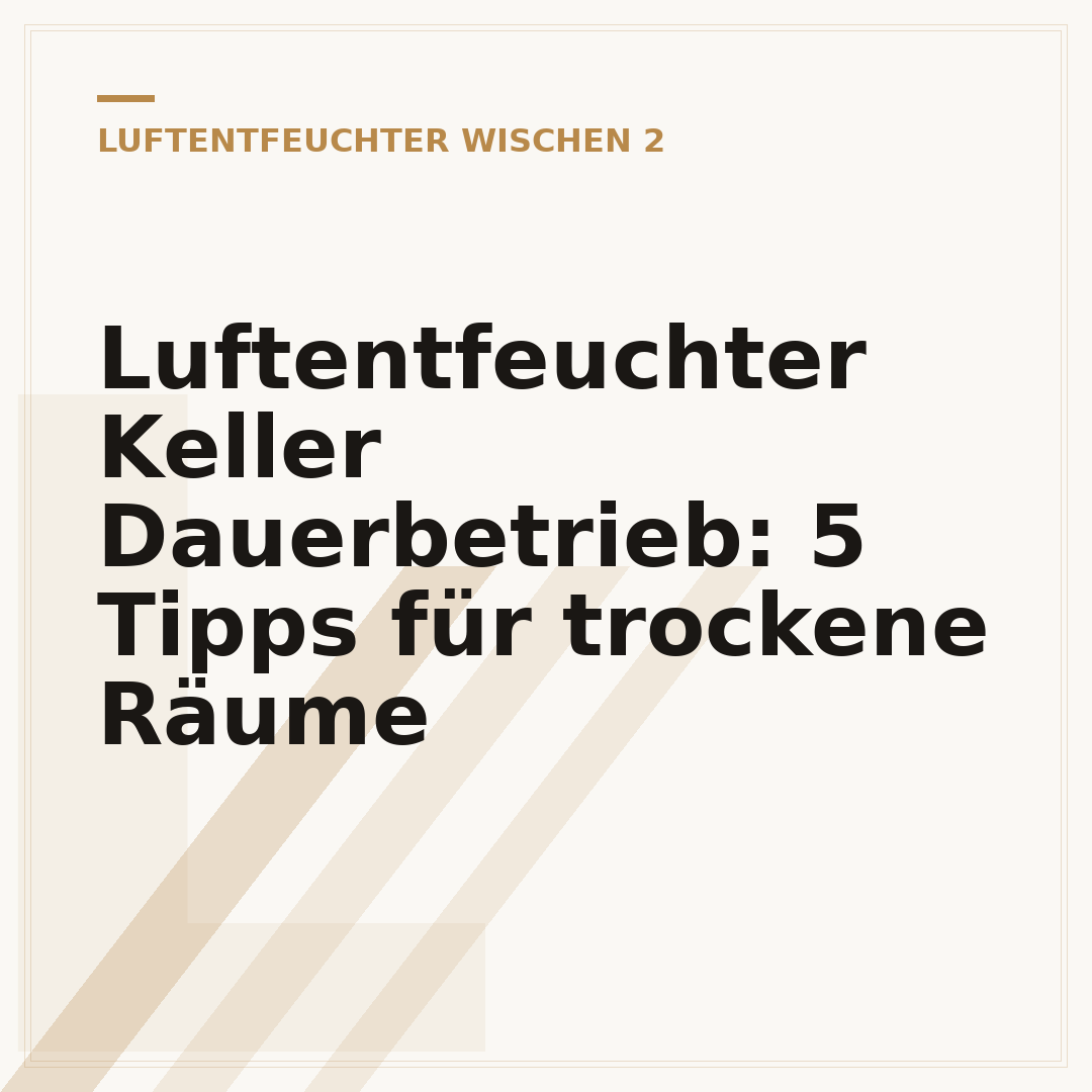 Luftentfeuchter Keller Dauerbetrieb: 5 Tipps für trockene Räume